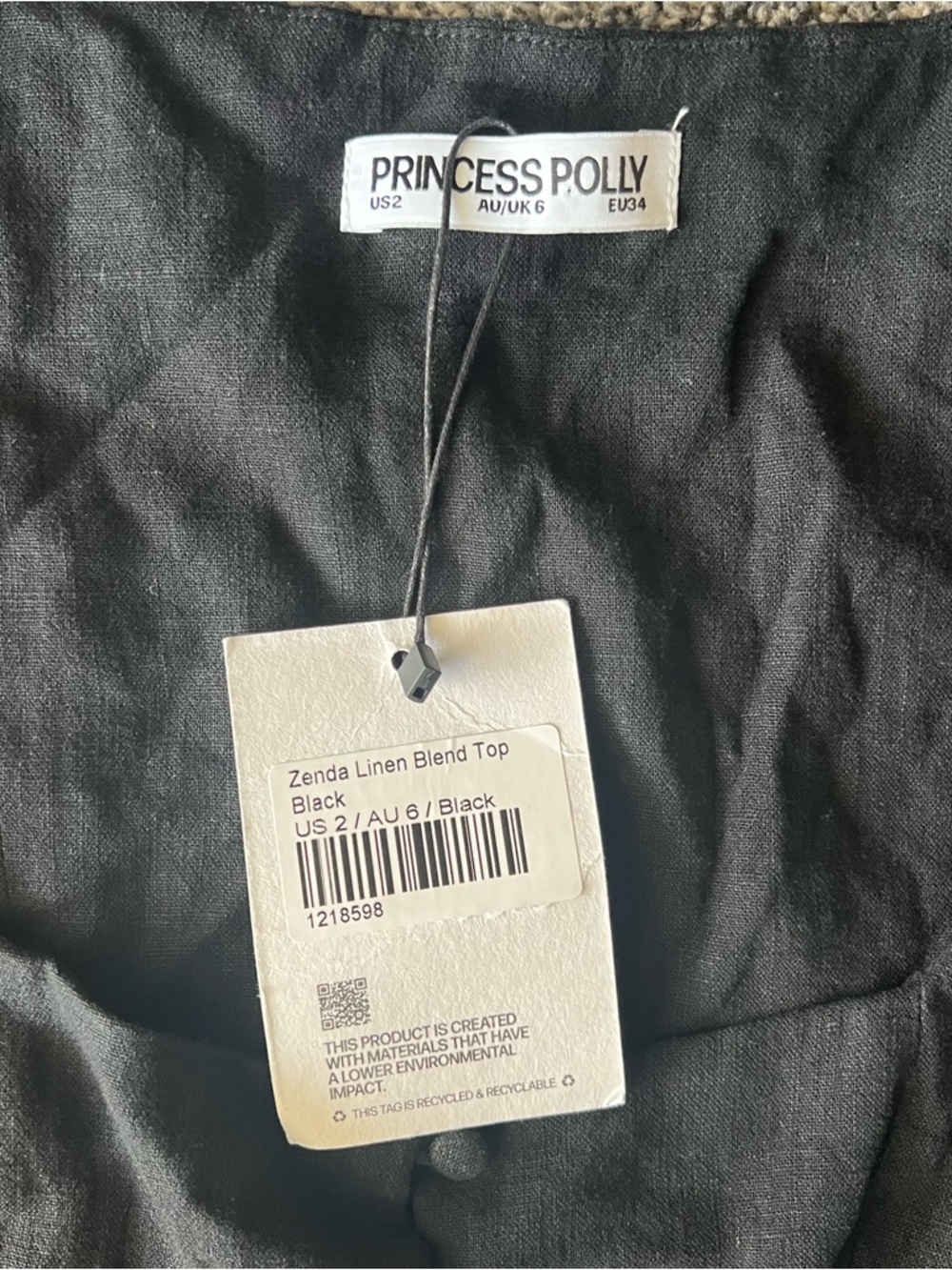 Princess Polly Black Sleeveless Top - Picture 2 of 8